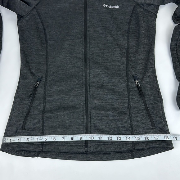 Columbia Women’s Hoodie Jacket. Size Small. Heathered Charcoal Gray. Zip Front. - Picture 10 of 13